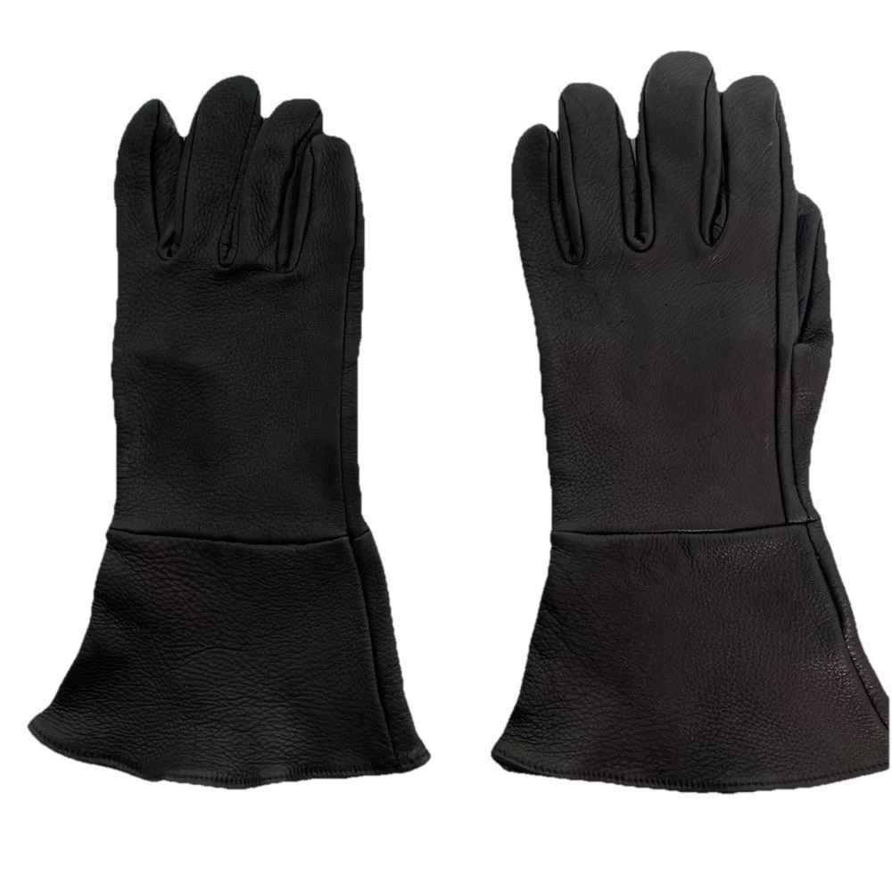 Sullivan Glove Company Mens Black Leather Soft Lined USA Made Gloves Size Large